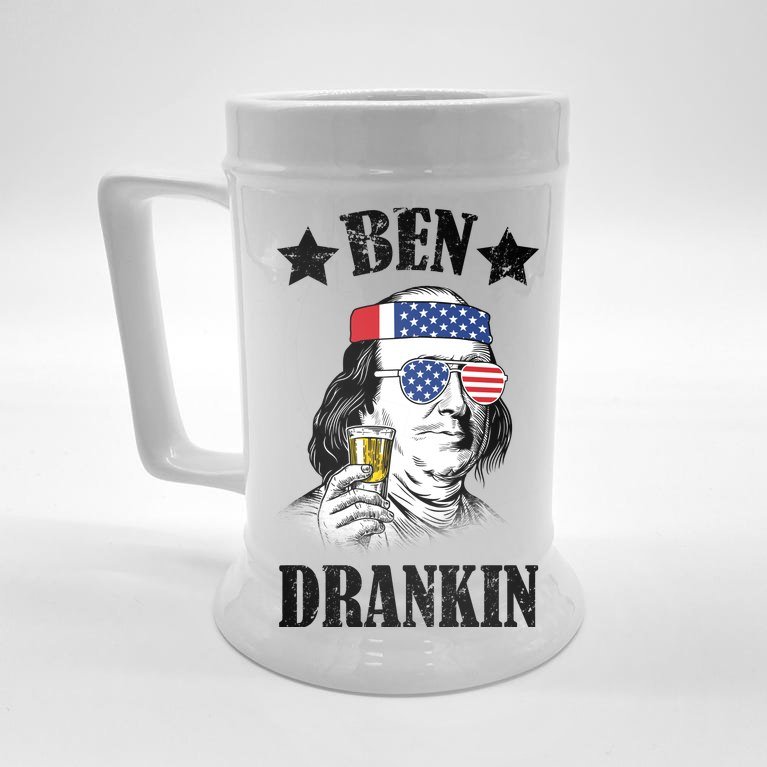 Ben Drankin USA Patriotic Beer Stein