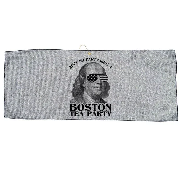 Ben Franklin Boston Tea Party Large Microfiber Waffle Golf Towel