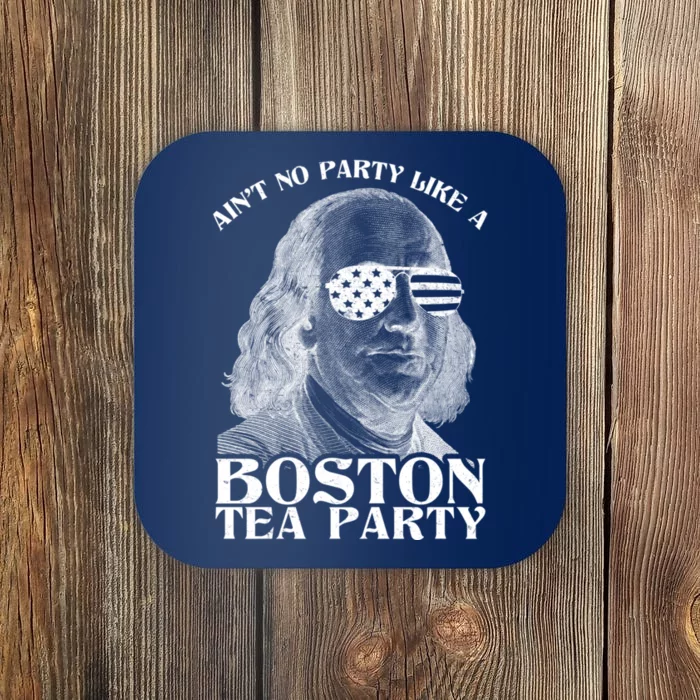 Ben Franklin Boston Tea Party Coaster