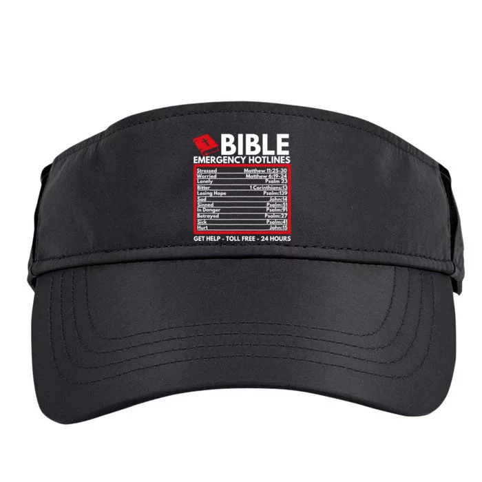 Bible Emergency Numbers Funny Christian Bible Adult Drive Performance Visor