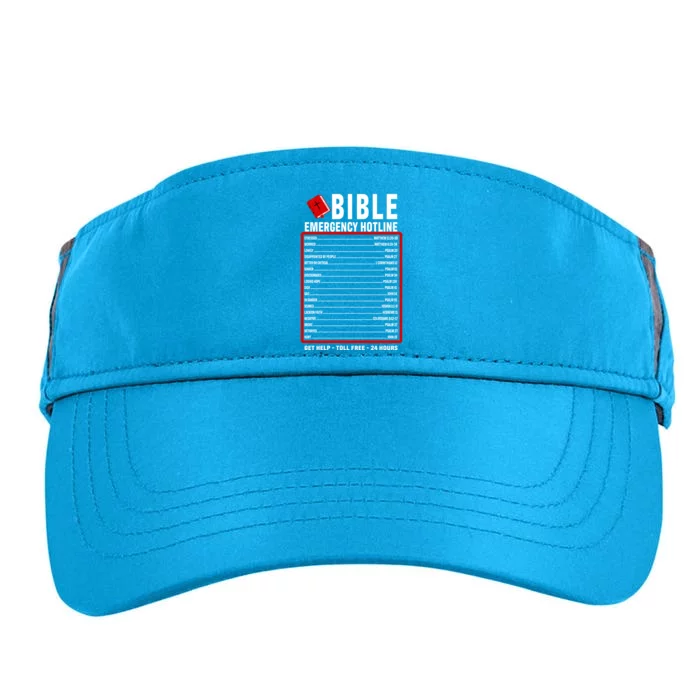 Bible Emergency Numbers Funny Christian Bible & Jesus Quotes Adult Drive Performance Visor