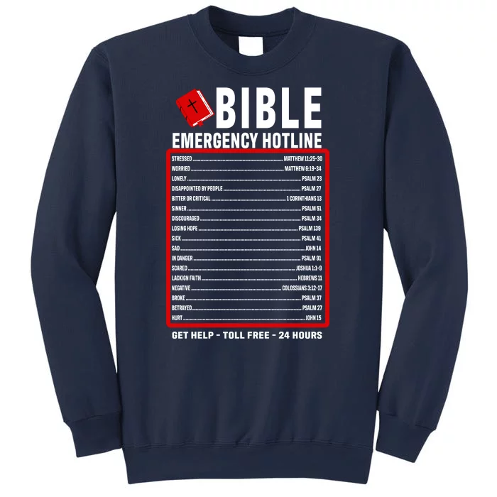 Bible Emergency Numbers Funny Christian Bible & Jesus Quotes Sweatshirt