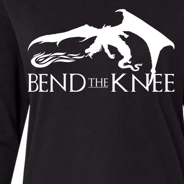 Bend The Knee Womens Cotton Relaxed Long Sleeve T-Shirt