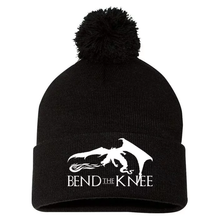 Bend The Knee Pom Pom 12in Knit Beanie