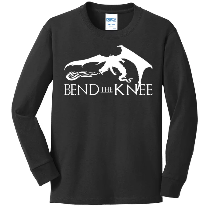 Bend The Knee Kids Long Sleeve Shirt