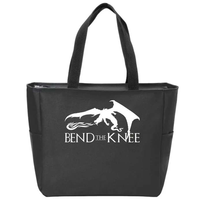 Bend The Knee Zip Tote Bag