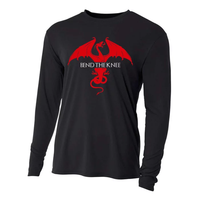 Bend The Knee Fantasy Dragon Cooling Performance Long Sleeve Crew