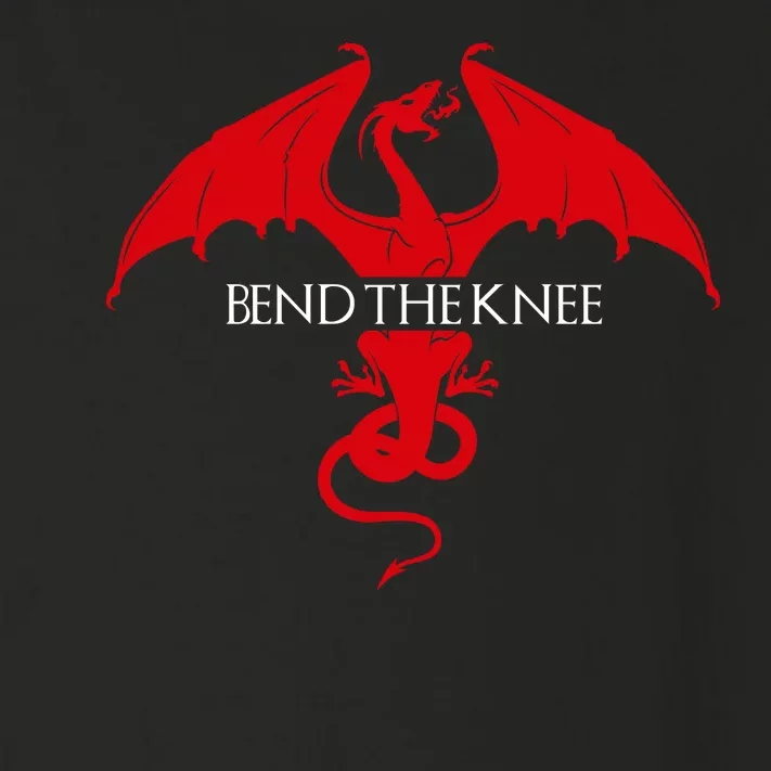 Bend The Knee Fantasy Dragon Toddler Long Sleeve Shirt