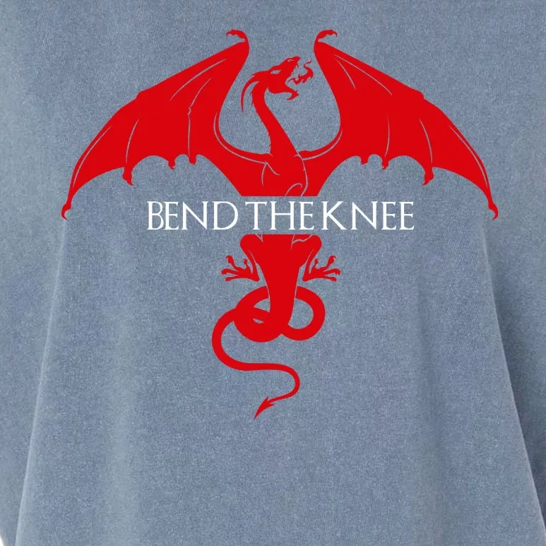 Bend The Knee Fantasy Dragon Garment-Dyed Women's Muscle Tee