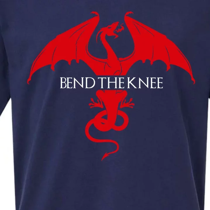 Bend The Knee Fantasy Dragon Sueded Cloud Jersey T-Shirt