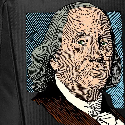 Benjamin Franklin Portrait City Backpack