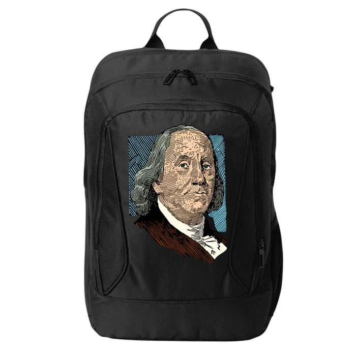 Benjamin Franklin Portrait City Backpack