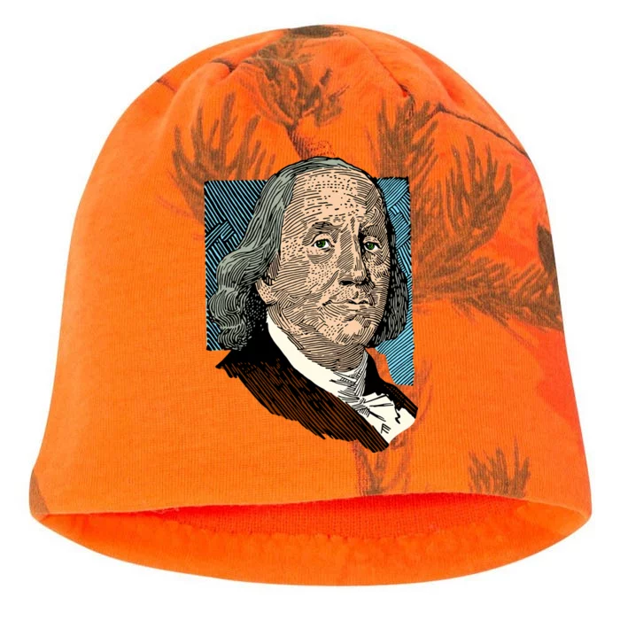 Benjamin Franklin Portrait Kati - Camo Knit Beanie