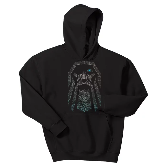 Blue Eye Oden God Kids Hoodie