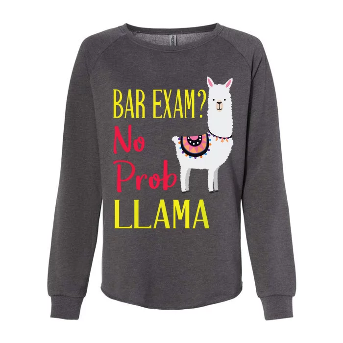 Bar Exam Passing The Passed No Prob Llama Lawyer Law Gift Womens California Wash Sweatshirt