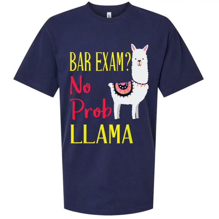 Bar Exam Passing The Passed No Prob Llama Lawyer Law Gift Sueded Cloud Jersey T-Shirt