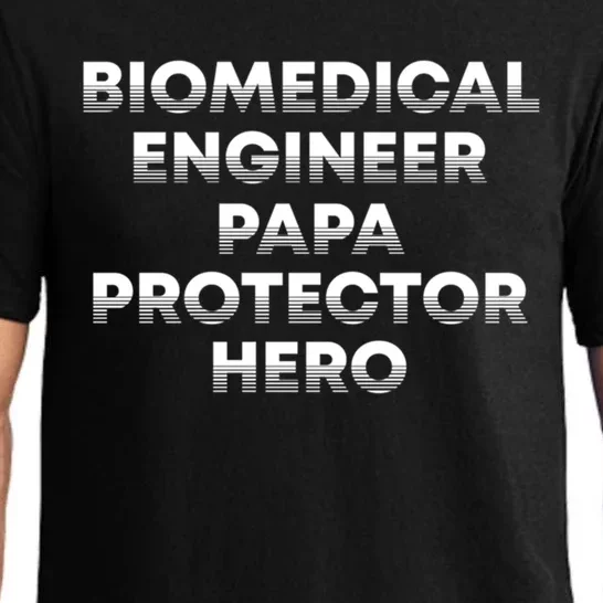 Biomedical Engineer Papa Protector Hero Dad Engineering Gift Pajama Set