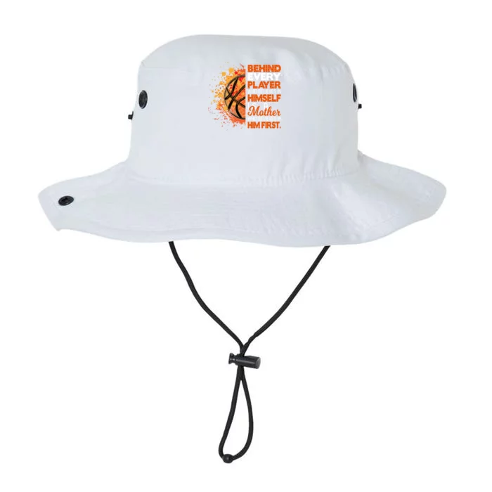 Behind Every Player Is A Mom Who Believes Basketball Mom Gift Legacy Cool Fit Booney Bucket Hat