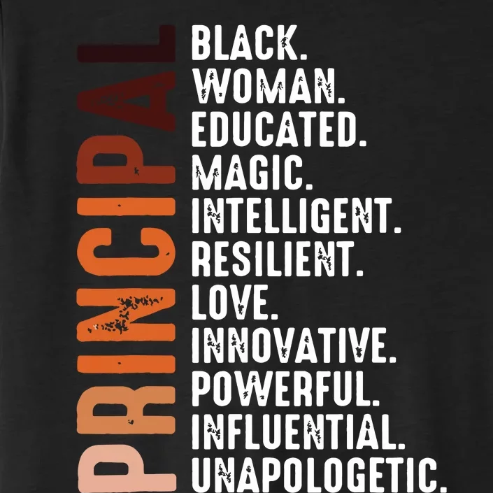 Black Educated Principal History Month Melanin Proud African ChromaSoft Performance T-Shirt