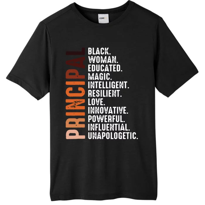 Black Educated Principal History Month Melanin Proud African ChromaSoft Performance T-Shirt