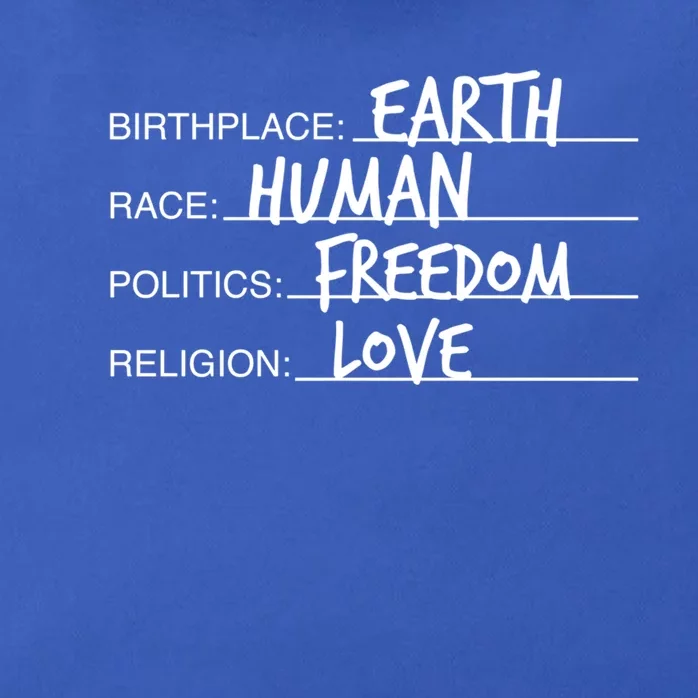 Birthplace Earth Race Hu Politics Freedom Great Gift Zip Tote Bag