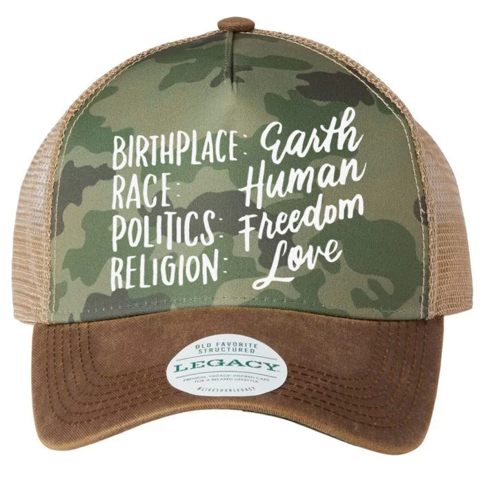 Birthplace Earth Race Human, Humanity, Boho Gifts Legacy Tie Dye Trucker Hat