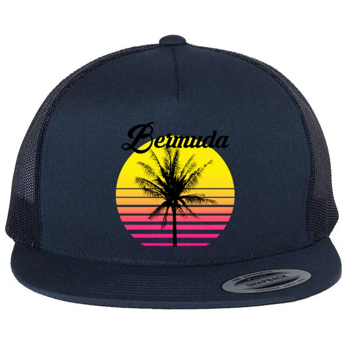 Bermuda Sunset Flat Bill Trucker Hat
