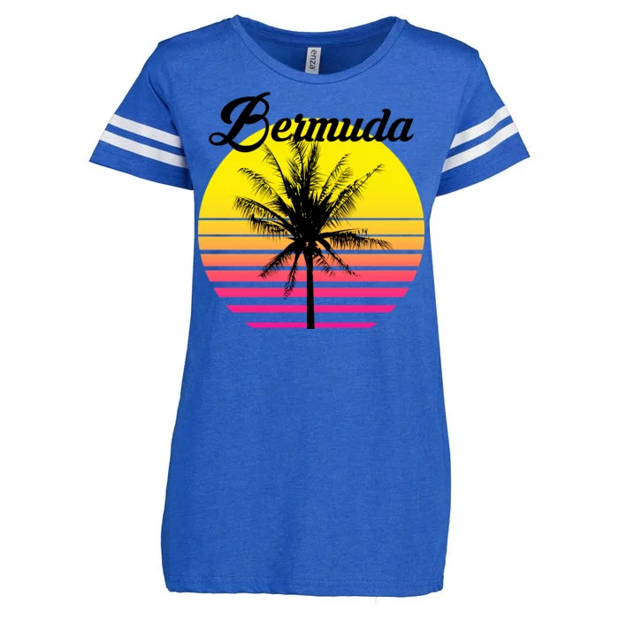 Bermuda Sunset Enza Ladies Jersey Football T-Shirt