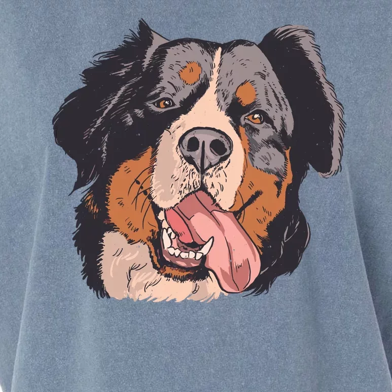 Bernese Mountain Dog Garment-Dyed Women's Muscle Tee