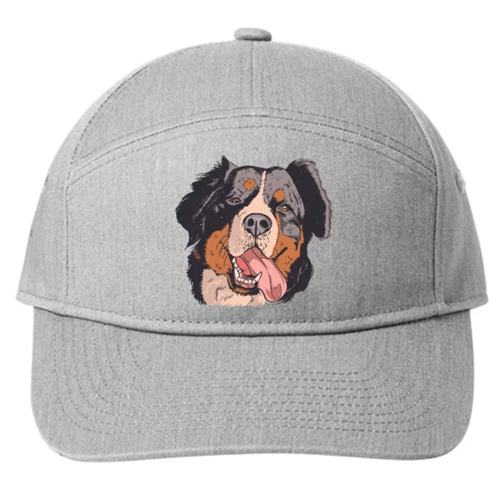 Bernese Mountain Dog 7-Panel Snapback Hat