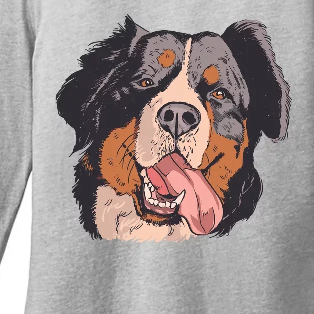 Bernese Mountain Dog Womens CVC Long Sleeve Shirt