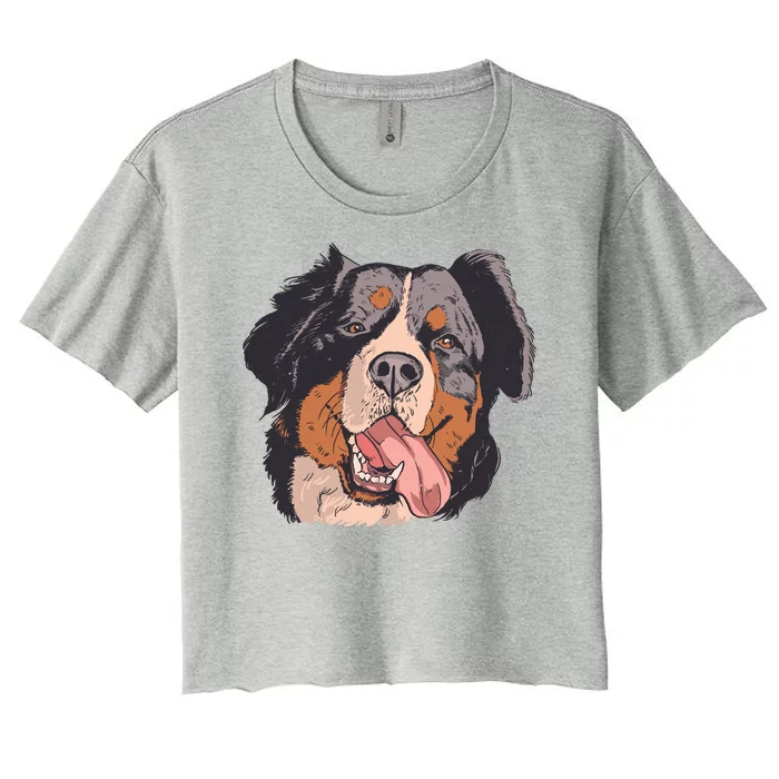 Bernese Mountain Dog Women's Crop Top Tee