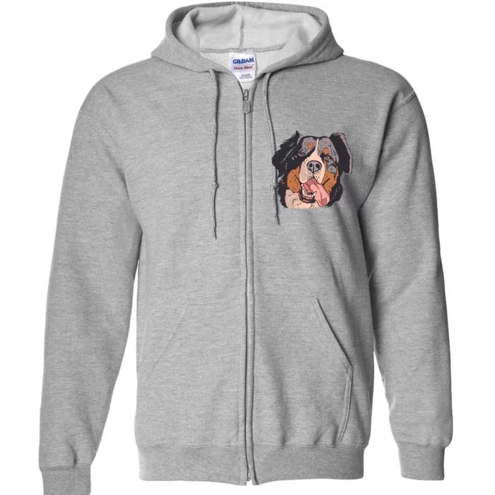 Bernese Mountain Dog Full Zip Hoodie