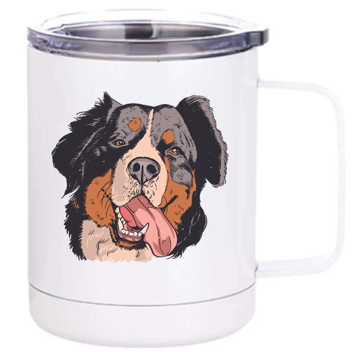 Bernese Mountain Dog Front & Back 12oz Stainless Steel Tumbler Cup