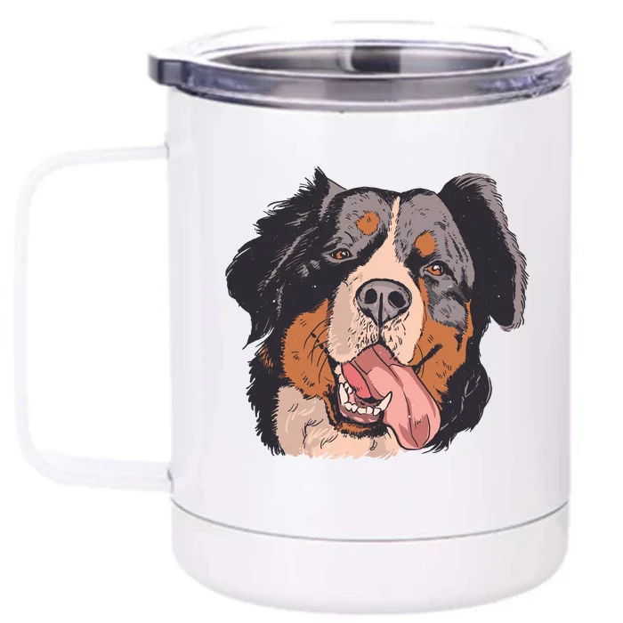 Bernese Mountain Dog Front & Back 12oz Stainless Steel Tumbler Cup