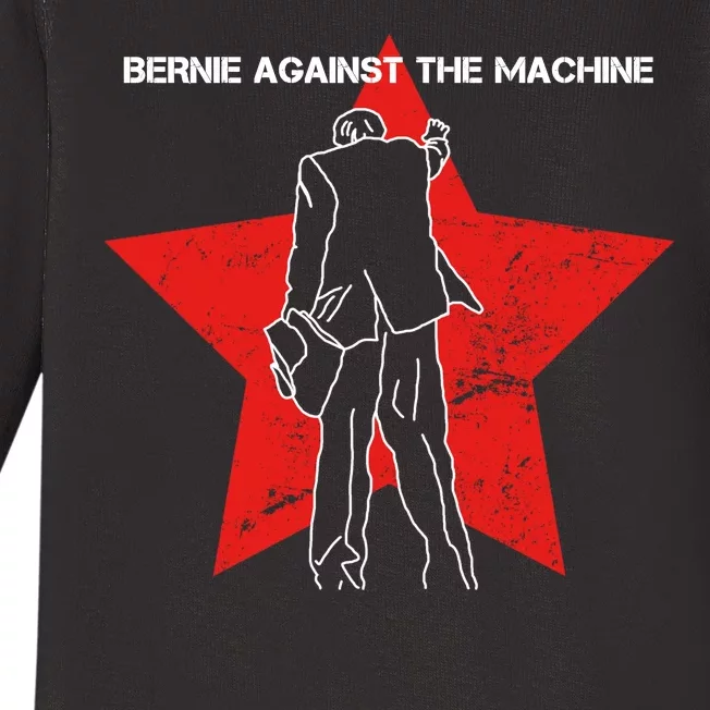 Bernie Against The Machine Baby Long Sleeve Bodysuit