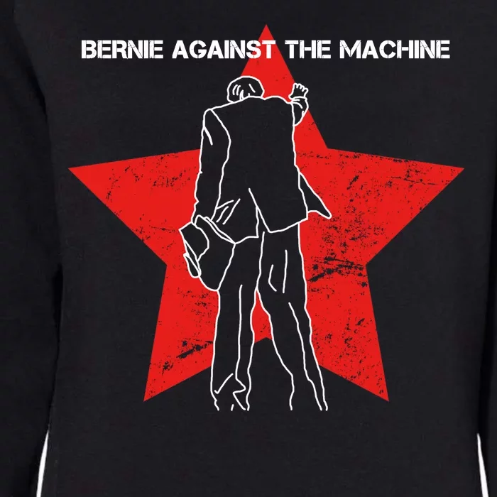 Bernie Against The Machine Womens California Wash Sweatshirt