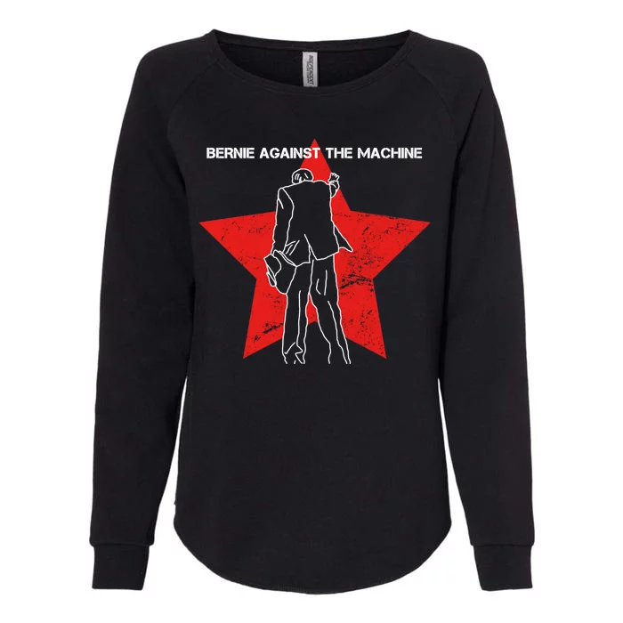 Bernie Against The Machine Womens California Wash Sweatshirt