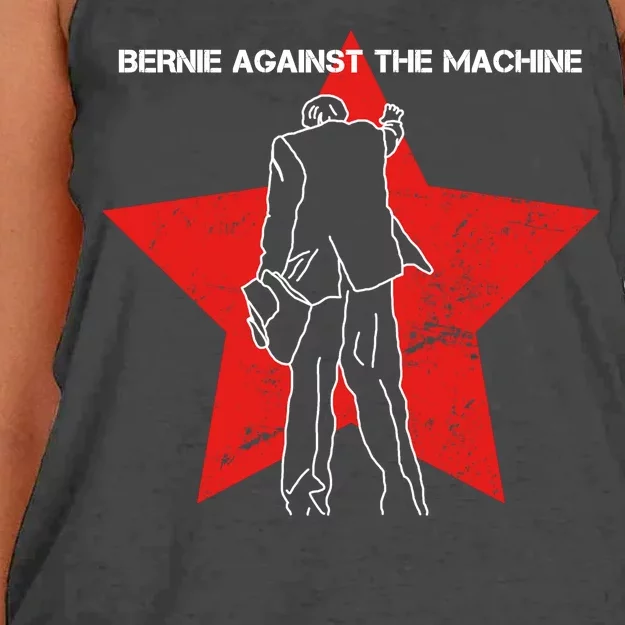 Bernie Against The Machine Women's Knotted Racerback Tank