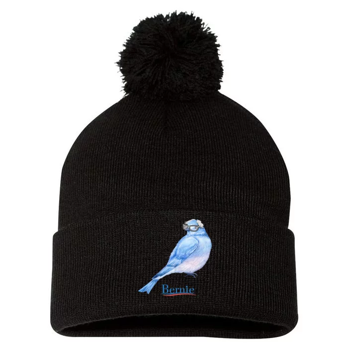 Bernie Bird Pom Pom 12in Knit Beanie