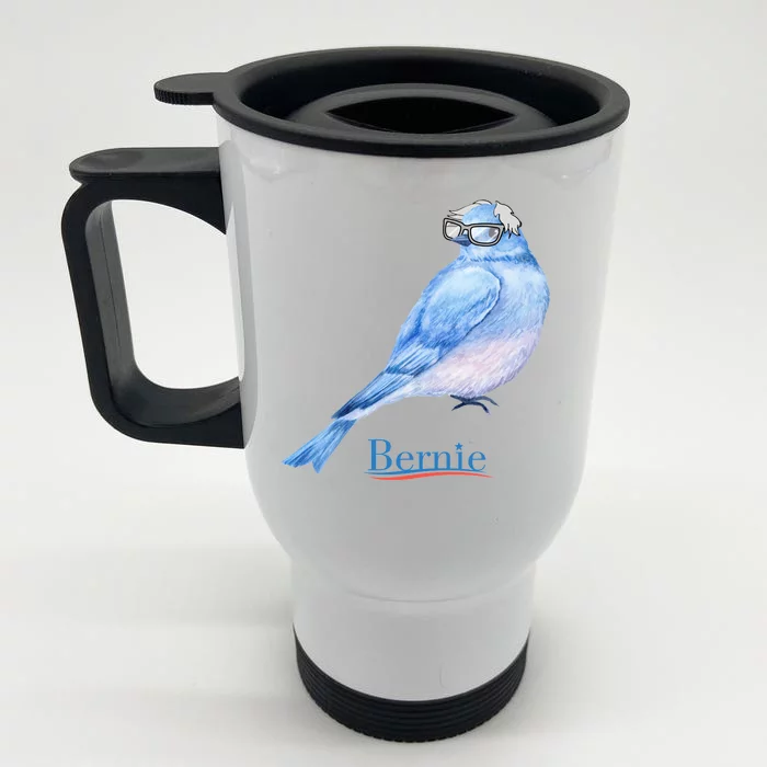 Bernie Bird Front & Back Stainless Steel Travel Mug