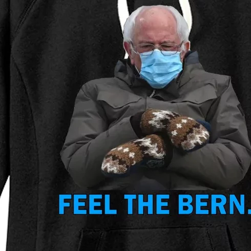 Bernie Mittens Bernie Sanders Feel The Bern Inauguration Day Women's Fleece Hoodie