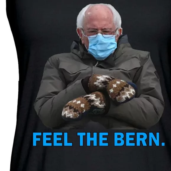 Bernie Mittens Bernie Sanders Feel The Bern Inauguration Day Ladies Essential Flowy Tank