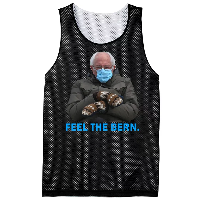 Bernie Mittens Bernie Sanders Feel The Bern Inauguration Day Mesh Reversible Basketball Jersey Tank