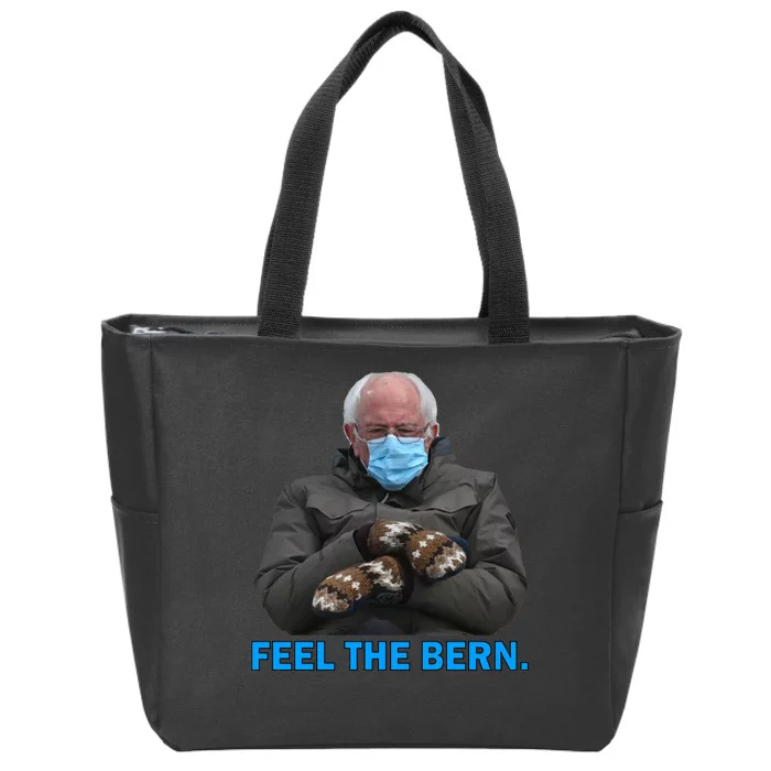 Bernie Mittens Bernie Sanders Feel The Bern Inauguration Day Zip Tote Bag