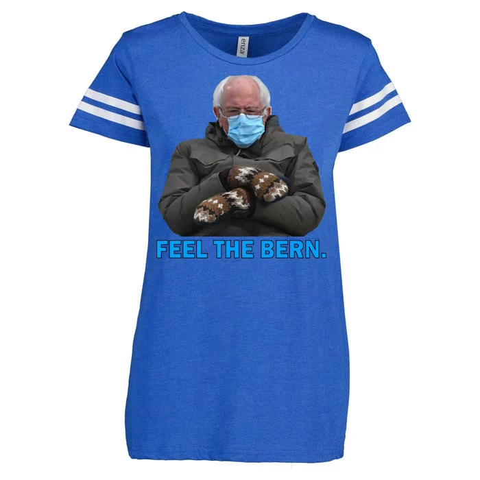 Bernie Mittens Bernie Sanders Feel The Bern Inauguration Day Enza Ladies Jersey Football T-Shirt