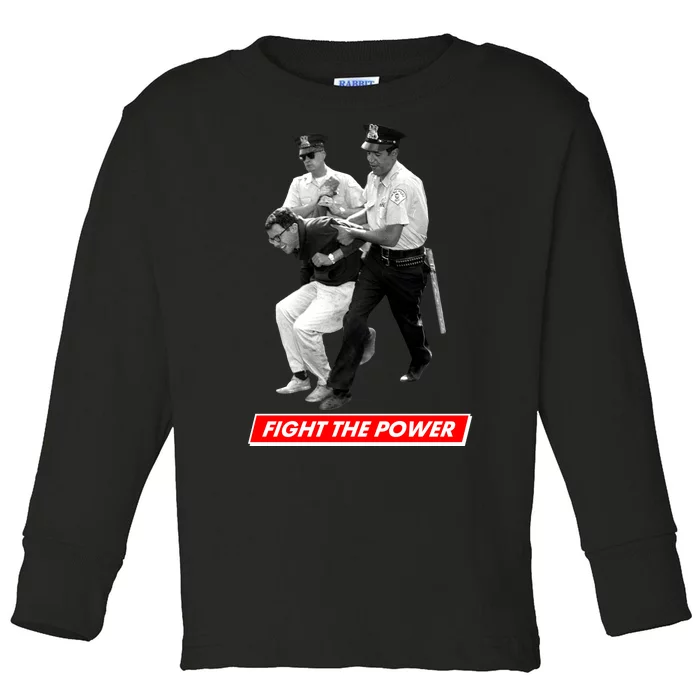 Bernie Sanders Fight The Power Toddler Long Sleeve Shirt