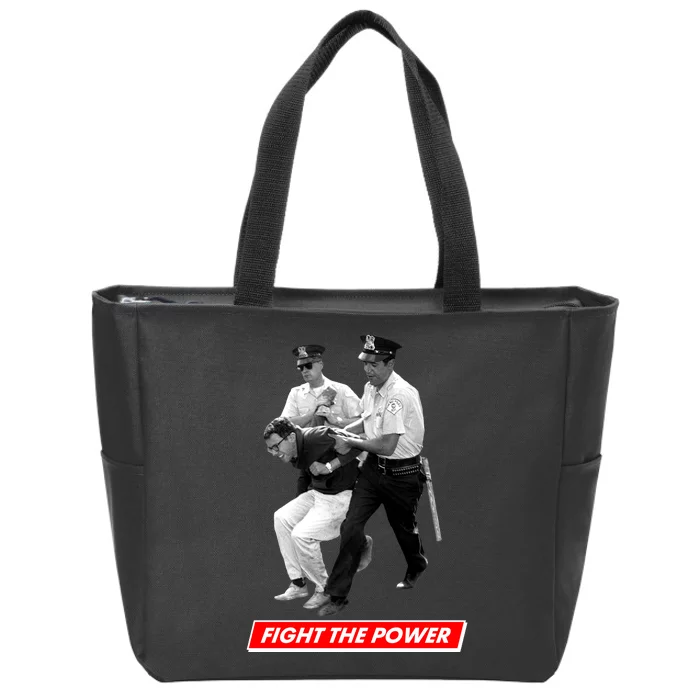 Bernie Sanders Fight The Power Zip Tote Bag