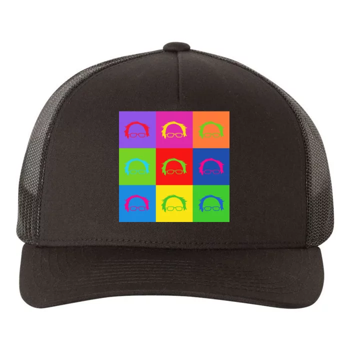 Bernie Sanders Hair Minimalist Pop Art Yupoong Adult 5-Panel Trucker Hat