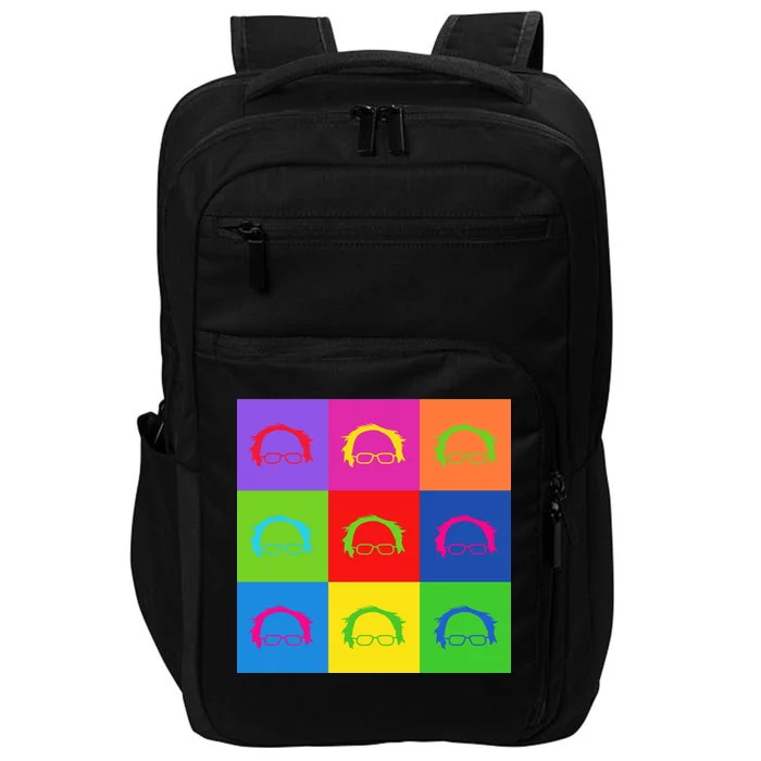 Bernie Sanders Hair Minimalist Pop Art Impact Tech Backpack